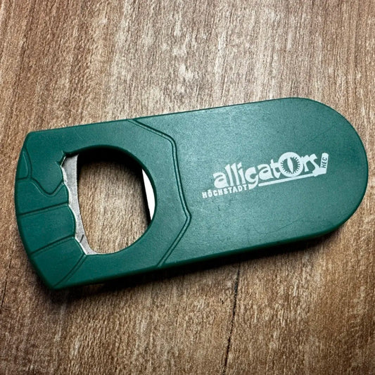 Grüner Flaschenöffner mit Höchstadt Alligators Logo