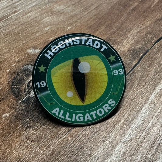 PIN mit Befestigung und Alligators Logo