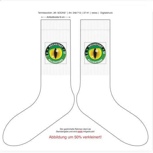 Socken mit Höchstadt Alligators Logo