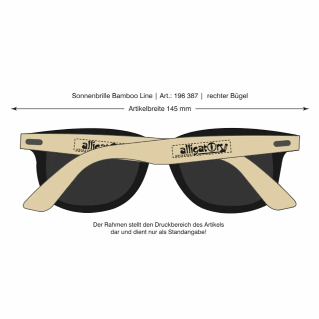 Sonnenbrille mit Höchstadt Alligators Logo