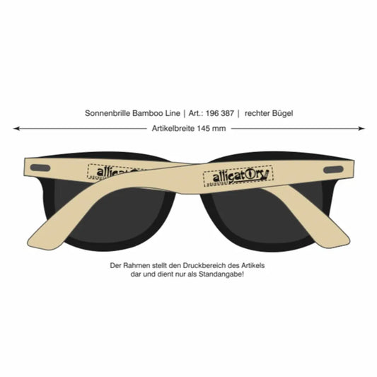 Sonnenbrille mit Höchstadt Alligators Logo